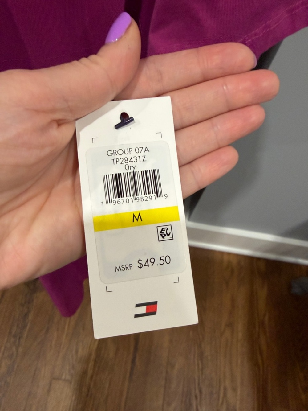 Tommy Hilfiger Two-Tone Pink Hooded Midi Dress - Picture 2 of 6
